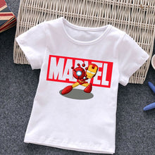 Load image into Gallery viewer, Marvel Child T-Shirts Summer The Avengers Kids T Shirt Children Cartoons Kawaii Casual Clothes Super Hero Top Boy Girl Tee Shirt