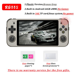 RG552 Anbernic Retro Video Game Console Dual systems Android Linux Pocket Game Player Built in 64G 4000+ Games