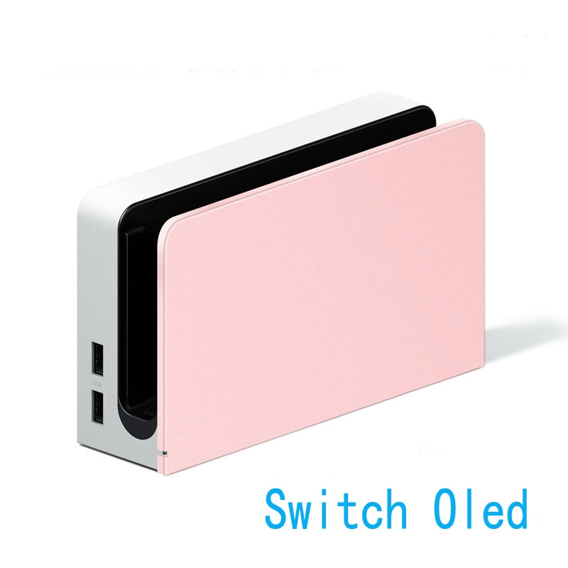 Hard Case Charging Dock Station Cover Stand Charger Protective Shell for Nintendo Switch Oled NS Console Crystal Protector Skin