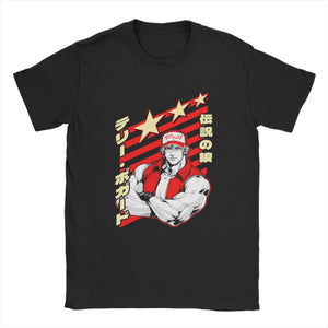 Humorous Terry Bogard King Of Fighters Men&#39;s shirt Round Collar 100% Cotton T Shirt Short Sleeve Tees Party Clothing