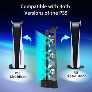 PS5 Accessories Cooling Fan with LED Light for Playstation 5 Both Disc and Digital Editions Gaming Accessories Cooling System
