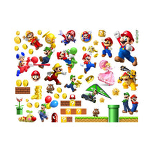 Load image into Gallery viewer, 40*60cm Large Super Mario Luigi Cartoon Game 3D Wall Sticker Cool Break Wall Living Room Kids Bedroom Decorations Birthday Gifts