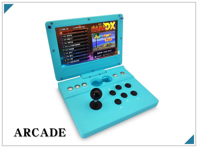 Folded Arcade Game CX 10inch Screen Pandora Box Retro Games Console - 2800 in 1 - Blue