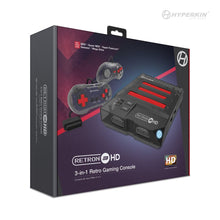 Load image into Gallery viewer, Hyperkin RetroN 3 HD 3in1 Retro Gaming Console for NES®/ Super NES®/Super Famicom™/ and Genesis®/Mega Drive (Space Black)