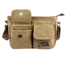 Load image into Gallery viewer, link Zelda Logo  Fashion Anime Canvas Shoulder Bags Soft Tote Messenger Handbag Casual Shopping Bag Lady Girls New