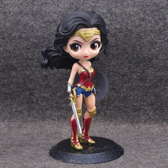 New Q Pocket Wonder Woman Harley Quinn Joker Superhero PVC Action Figure Anime Figurines Collectible Toys