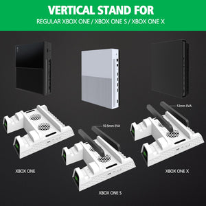 OIVO Dual Controller Charger For Xbox ONE Cooling Vertical Stand Games Storage Charging Docking Station for Xbox ONE/S/X Console