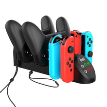 Load image into Gallery viewer, PG-9187 6 in 1 Desktop Charger Charging Dock Stand Station Holder For Nintendo Switch Joy-Con Pro Game Console Controller