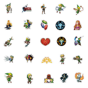10/30/50PCS Game Zelda Graffiti Stickers Car Motorcycle Travel Luggage Guitar Waterproof Cartoon Stickers Decal