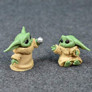 5pcs/set Baby Yoda Grogu Mandalorian Action Figure Toys 4-7cm Yoda Baby Action Toys Star Wars Figures