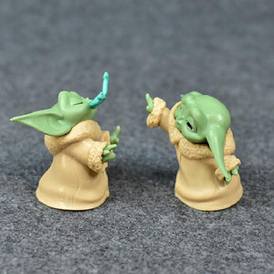 5pcs/set Baby Yoda Grogu Mandalorian Action Figure Toys 4-7cm Yoda Baby Action Toys Star Wars Figures