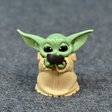 Load image into Gallery viewer, 5pcs/set Baby Yoda Grogu Mandalorian Action Figure Toys 4-7cm Yoda Baby Action Toys Star Wars Figures
