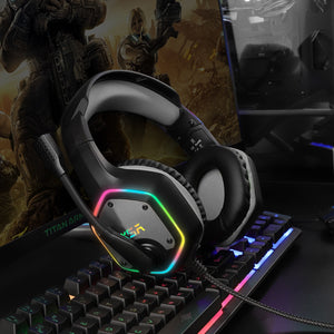 Gaming Headphone For PC/PS4/PS5 EKSA E1000 7.1 Surround RGB Gaming Headset Gamer USB Wired Headphones with Noise Cancelling Mic