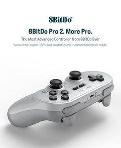 8BitDo Pro 2 Bluetooth Gamepad Controller with Joystick for  Nintendo Switch, PC, macOS, Android, Steam &amp; Raspberry Pi