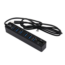 Load image into Gallery viewer, ipega 6 Port usb hub 3 0 card reader usb splitter for home multi usb adapter charger