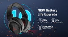 Load image into Gallery viewer, EKSA 5.8GHz Wireless Headphones E910 Gaming Headset with Microphone/ENC/7.1 Surround/Low Latency Headset Gamer for PS4/PS5/PC/TV