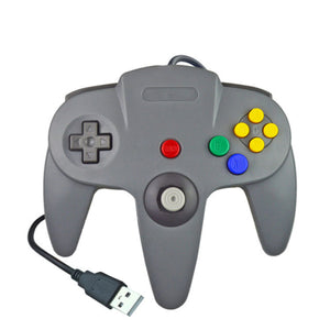 Vogek USB Wired Gamepad for Nintendo 64 Host N64 Controller Gamepad Joystick for Classic 64 Console Games for Mac Computer PC