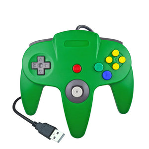 Vogek USB Wired Gamepad for Nintendo 64 Host N64 Controller Gamepad Joystick for Classic 64 Console Games for Mac Computer PC