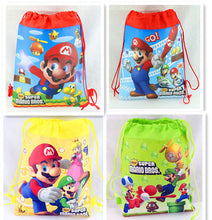 Load image into Gallery viewer, Super Mario cartoon non-woven fabric drawstring bag