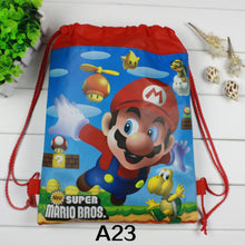 Load image into Gallery viewer, Super Mario cartoon non-woven fabric drawstring bag