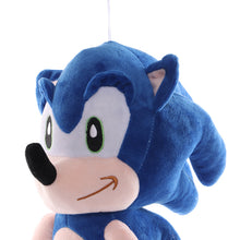 Load image into Gallery viewer, 27-30cm Sonic Plush Doll keychain Toys Cartoon PP Cotton Black Blue Shadow Hedgehog Soft Stuffed pendant Toy Kids Birthday Gifts