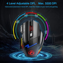 Load image into Gallery viewer, Ergonomic Wired Gaming Mouse LED 5500 DPI USB Computer Mouse Gamer RGB Mice X7 Silent Mause With Backlight Cable For PC Laptop