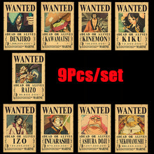 Load image into Gallery viewer, 10Pcs/set Anime One Piece Vintage Posters Children Room Living Wall Decoration