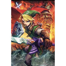 Load image into Gallery viewer, Video Game Diamond Painting Zelda Diamond Embroidery Posters 5D Diy Mosaic Wall Art