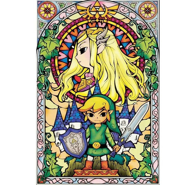 Video Game Diamond Painting Zelda Diamond Embroidery Posters 5D Diy Mosaic Wall Art