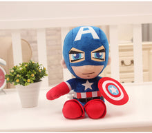 Load image into Gallery viewer, NEW 27cm Marvel Avengers Soft Stuffed Hero Spiderman Captain America Iron Man Plush Toys
