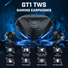 Load image into Gallery viewer, EKSA GT1 Gaming Earphone Bluetooth 5.0 Wireless Headphones with Microphone 38ms Low Latency TWS Wireless Earbuds Music/Game Mode