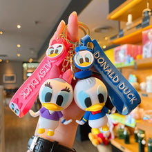 Load image into Gallery viewer, Disney Anime Cartoon Mickey Mouse Stitch Figure Keychains Minnie Donald Duck Piglet Key Chain Model