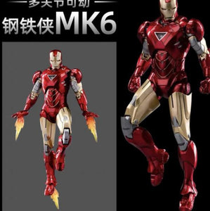 ZD Genuine Marvel Avengers Ironman - CHOOSE FROM > Mk2 Mk3 Mk4 Mk5 Mk6 MK7 Garage with LED Articulated Figure Toys 7 inch