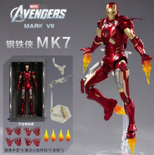Load image into Gallery viewer, ZD Genuine Marvel Avengers Ironman - CHOOSE FROM &gt; Mk2 Mk3 Mk4 Mk5 Mk6 MK7 Garage with LED Articulated Figure Toys 7 inch