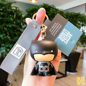 Movies Batman superman Wonder Woman Keychains anime cartoon key chain Ornaments kids toys collection dolls bag pendant gifts