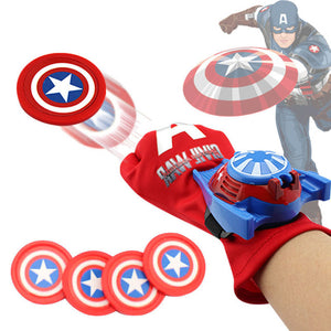 Disney Marvel Spiderman Gloves Send Wrist Launcher Toy Hulk Gloves Anime Avengers Iron Man Children Gloves / Optimus Prime