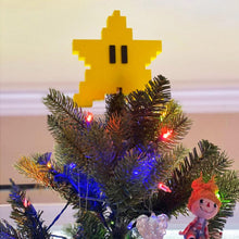 Load image into Gallery viewer, Xmas Super Marios Bros Star Tree Topper Power Light Up For Christmas Led Ornament