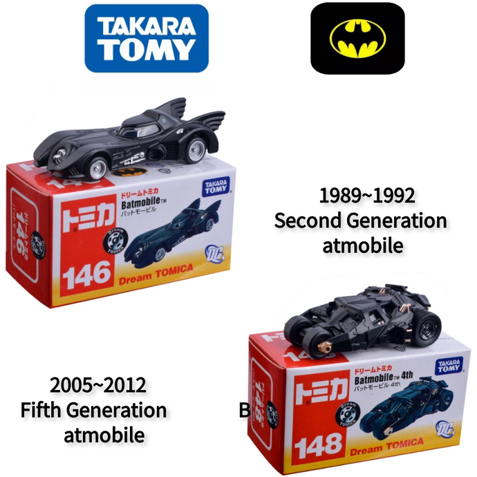 TOMY-Alloy Series Gotham Hero Batman Vehicle Batmobile Simulation And Exquisite Children Toys Small Model Collection Gift