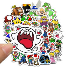 Load image into Gallery viewer, 50PCS Super Mario Anime Game Cartoon Stickers