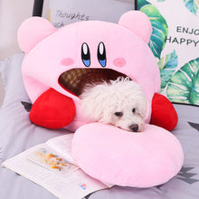 Load image into Gallery viewer, Original Tomy Kirby Video Game Characters Pet nest Sleeping headgear Plush hat toy creative headgear