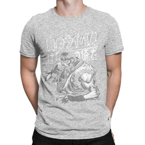 Street Fighter Ryu Mono Edition fighting game Mens shirt Cotton T-Shirt Crewneck Tee Shirt Short Sleeve