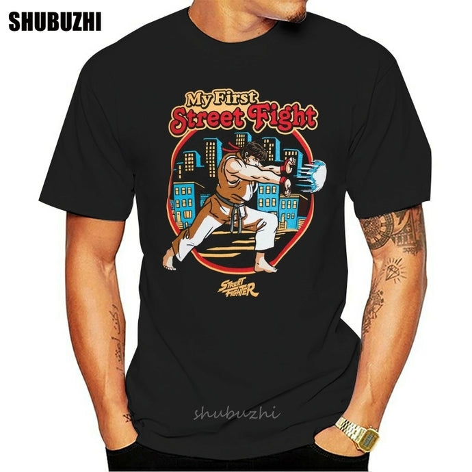 Authentic Street TEE Fighter My First Street Fighter T-Shirt S-3XL NEW Men Women Unisex Fashion tshirt