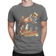 Load image into Gallery viewer, Awesome Characters Street Fighter Mens clothing Cotton Novelty T-Shirts Crew Neck Tee Shirt Short Sleeve Tops Plus Size