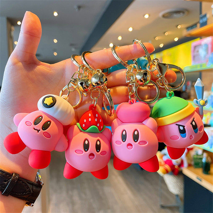 Pink Kirby Anime Pendant Kabi  Keychain