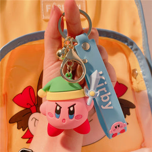 Pink Kirby Anime Pendant Kabi  Keychain