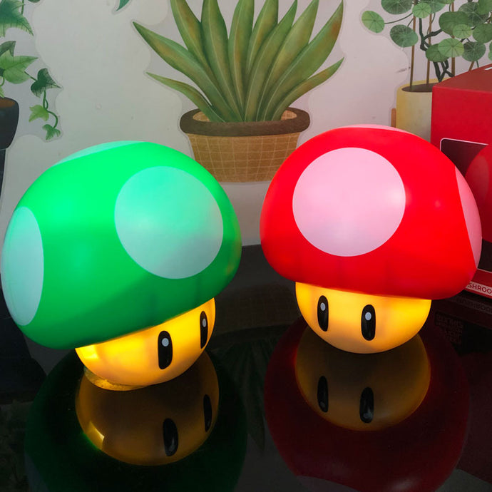 Super Marios Super Star Mushroom Question Mark Model Doll USB LED Night Light Bedroom Night Light Home Decoration Retro Game Toy