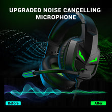 Load image into Gallery viewer, EKSA Headset Gamer 3.5mm Wired Gaming Headphones for PC/Xbox/PS4/PS5 with Noise Cancelling Microphone Over-Ear Computer Earphone