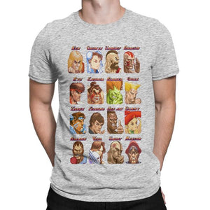 Novelty Street Fighter Select Classic O Neck Pure Cotton T Shirts Short Sleeve Tees Gift Clothes