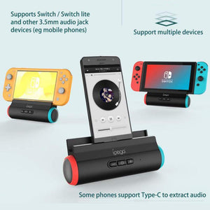 Switch Bluetooth Wireless Charger Speaker Hold Stand Base Console Charger Dock For Nintendo Switch Lite Game Machine Accessories