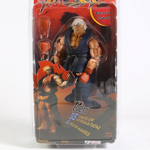 NECA Street Fighter wihte Ryu Ken Chun Li Gouki Guile PVC Action Figure Collectible Model Toy